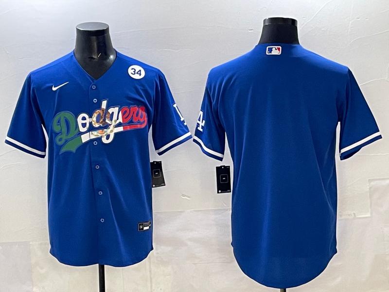 Men Los Angeles Dodgers blank blue Nike 2025 MLB All Star Jersey 0032->los angeles dodgers->MLB Jersey